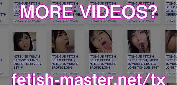  Japanese Asian Tongue Spit Face Nose Licking Sucking Kissing Handjob Fetish - More at fetish-master.net